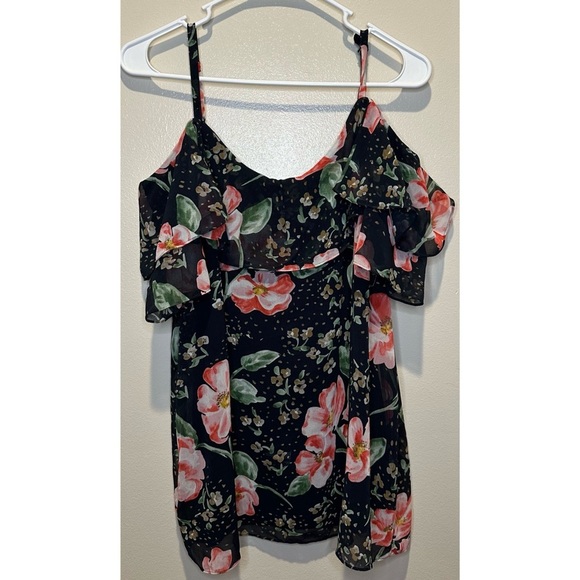 CAbi Women’s Cold Shoulder‎ Camisole Top Fairy Tale Floral Print Size Medium - Picture 1 of 10